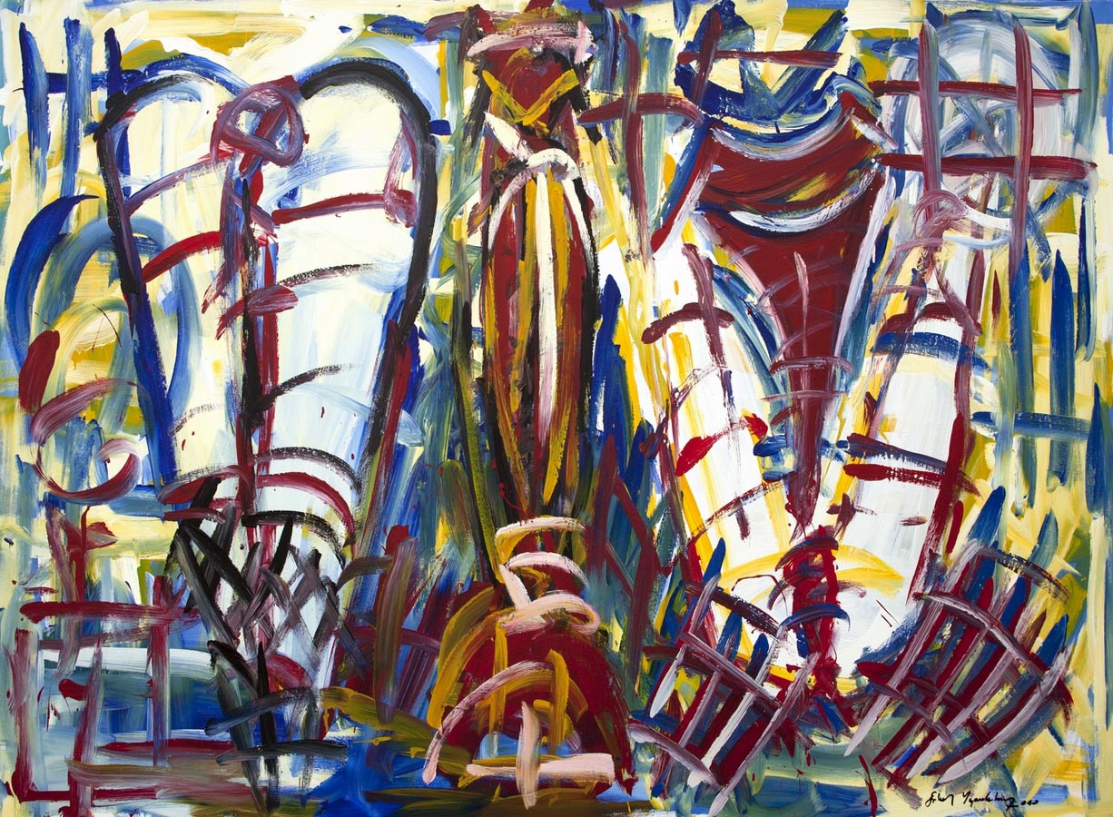 İsimsiz- Untitled, 2010, Tuval üzerine akrilik- Acrylic on canvas, 140x190 cm